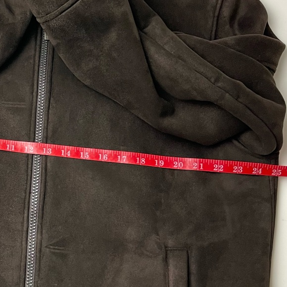 Axcess Men's Faux Suede Fleece Lined Jacket | Brown | Large - Picture 9 of 11